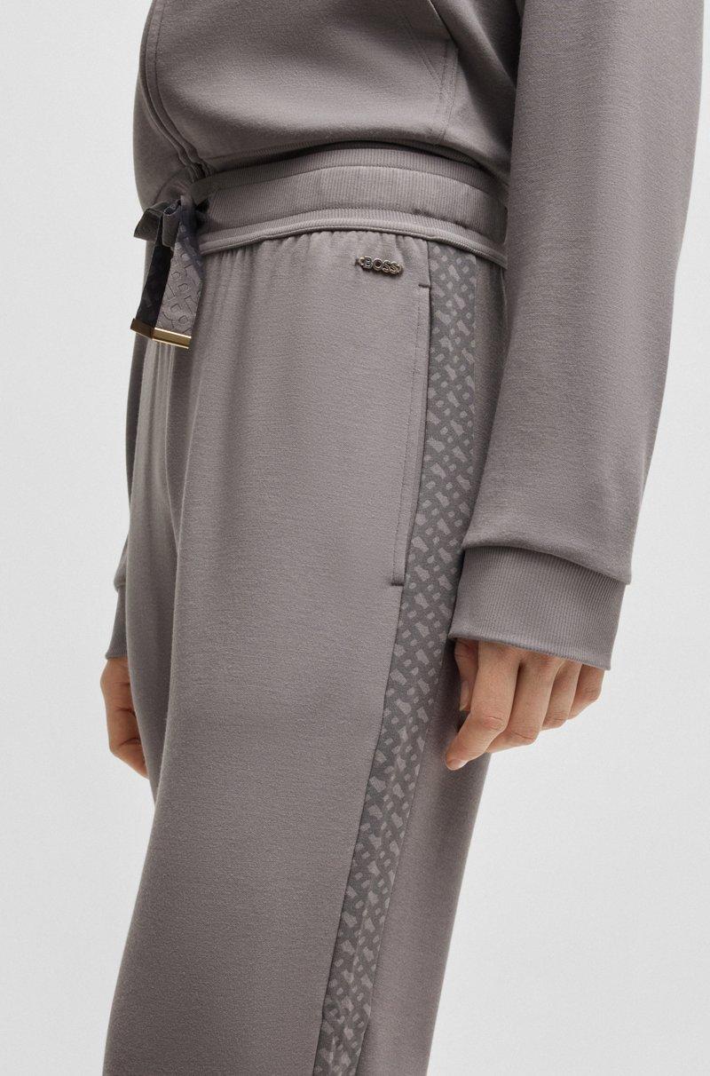 Hugo Boss Pantalones De Chándal Con Detalle De Monogramas En Modal Y Seda