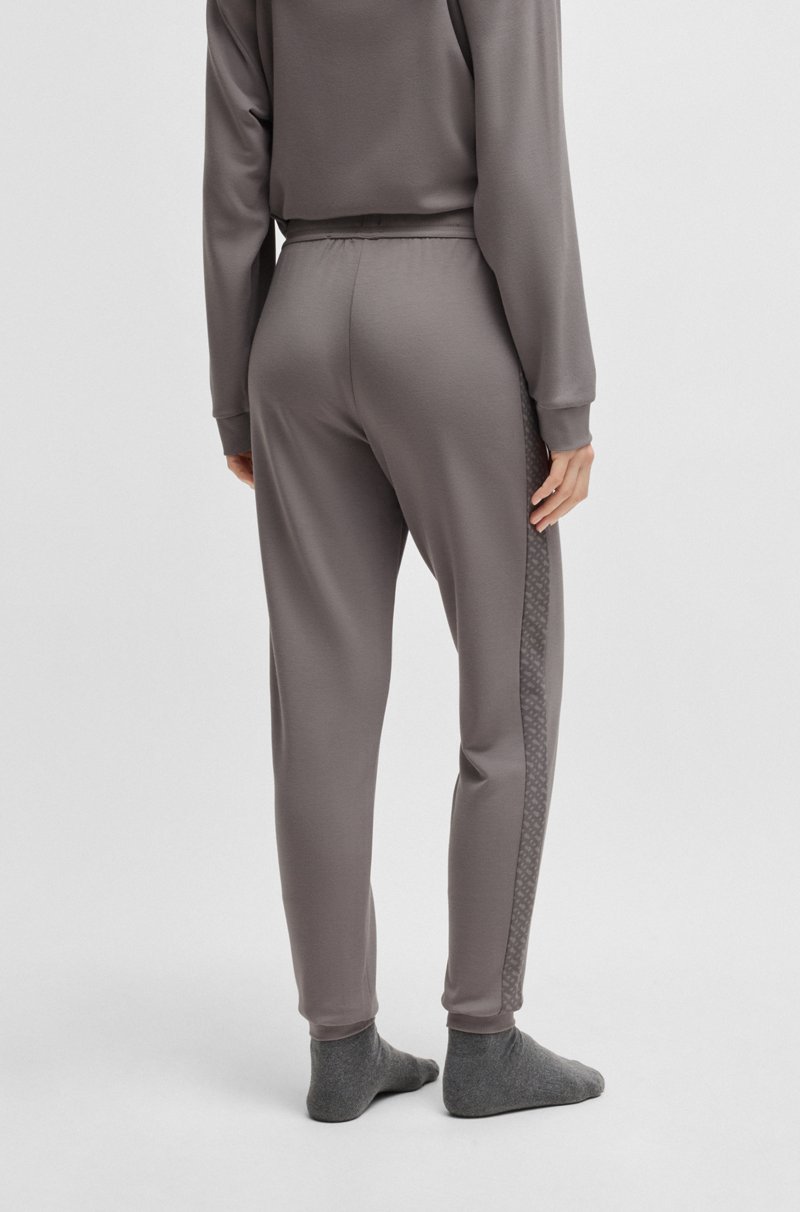 Hugo Boss Pantalones De Chándal Con Detalle De Monogramas En Modal Y Seda