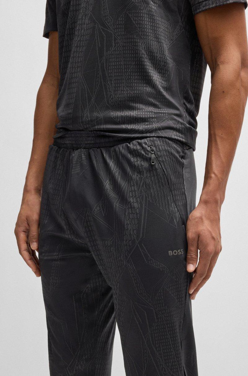 Hugo Boss Pantalones De Chándal Con Estampado Activo En Tejido Multielástico