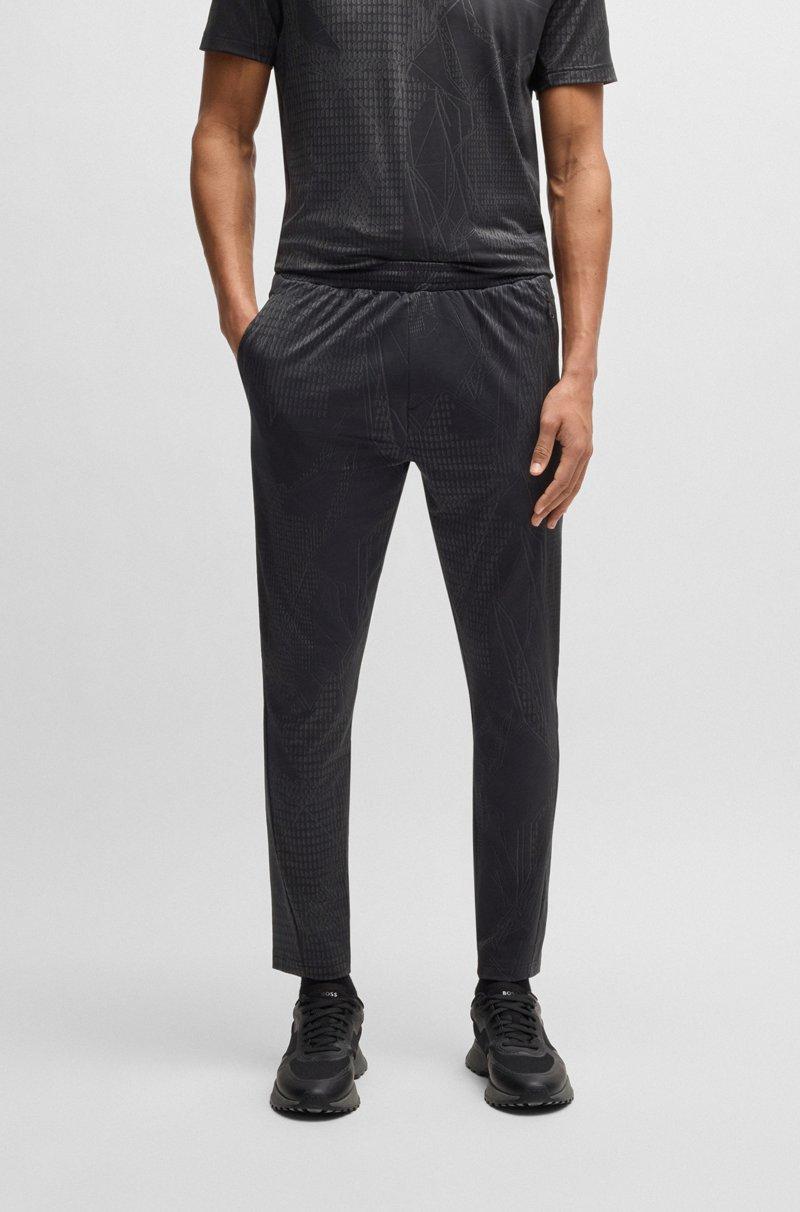 Hugo Boss Pantalones de chándal con estampado activo en tejido multielástico
