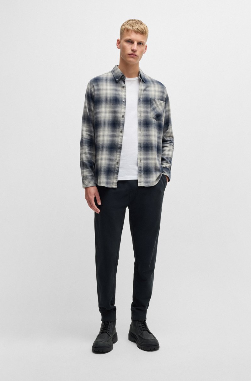 Hugo Boss Pantalones De Chándal De Algodón Aterciopelado Con Detalle De Logo