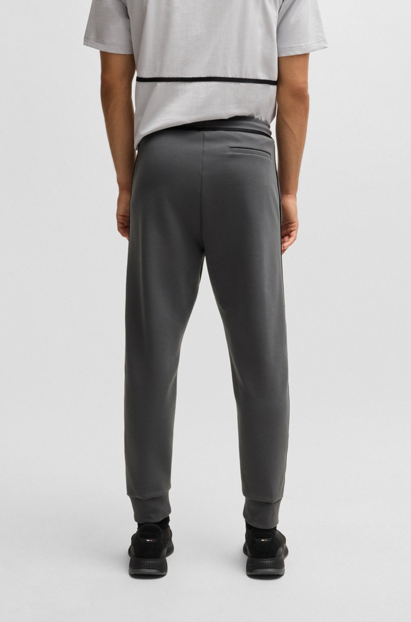 Hugo Boss Pantalones De Chándal De Algodón Con Cinta Y Logo