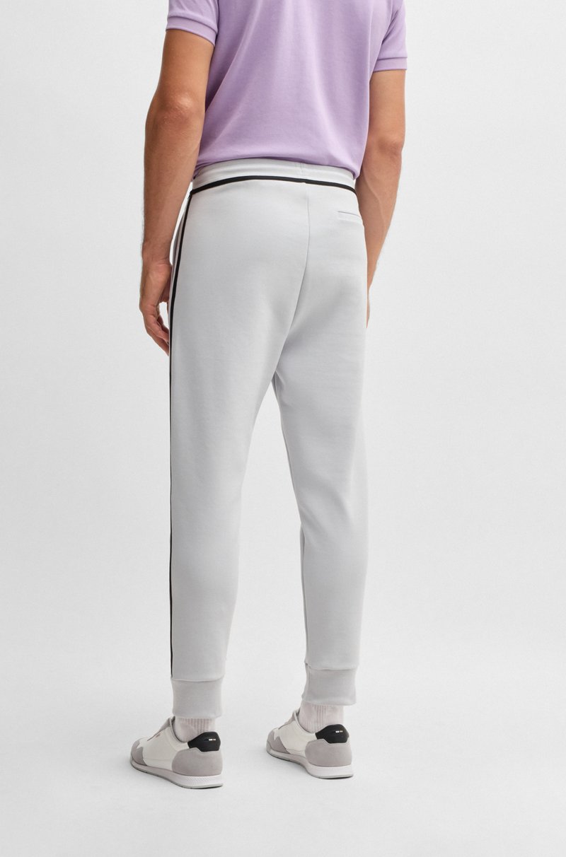 Hugo Boss Pantalones De Chándal De Algodón Con Cinta Y Logo