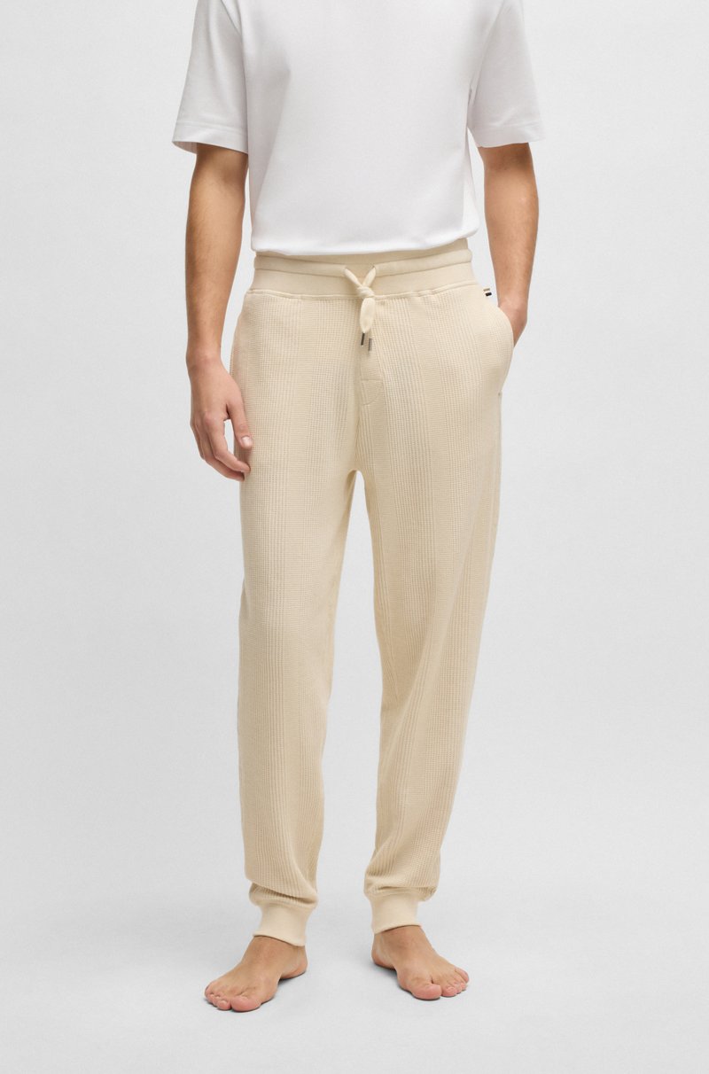 Hugo Boss Pantalones de chándal de algodón con logo bordado