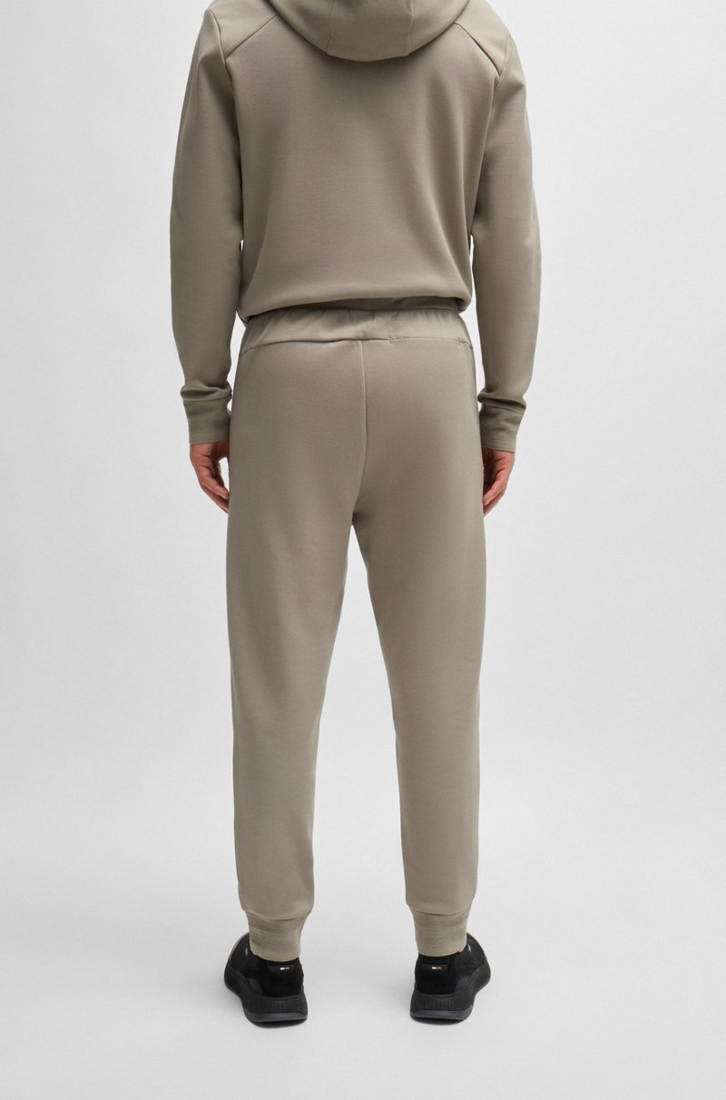 Hugo Boss Pantalones De Chándal De Algodón Con Logo En Efecto Espejo
