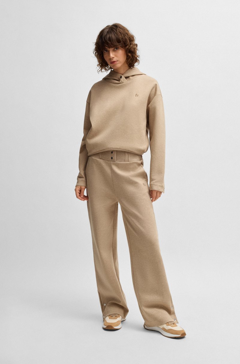 Hugo Boss Pantalones De Chándal De Algodón Con Monograma Double B