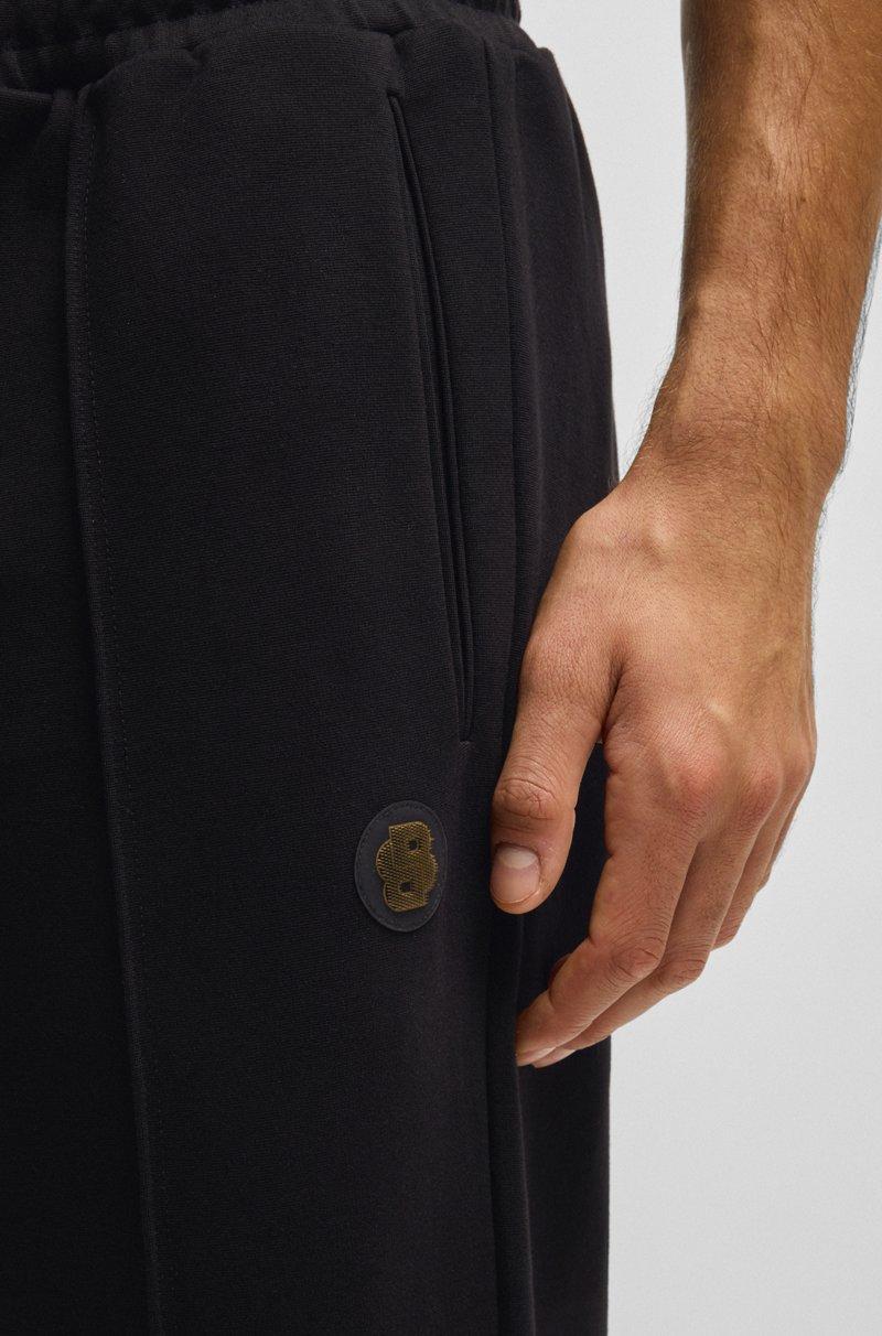Hugo Boss Pantalones De Chándal De Algodón Con Monograma Double B