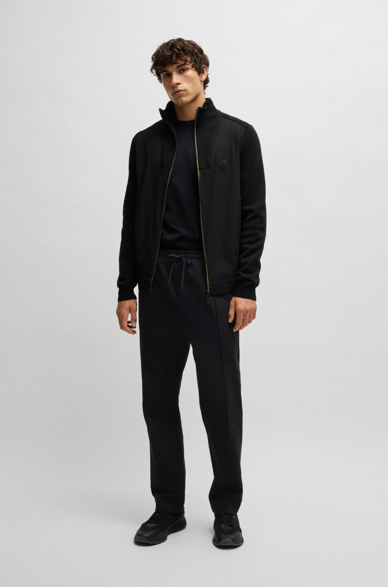 Hugo Boss Pantalones De Chándal De Algodón Con Monograma Double B