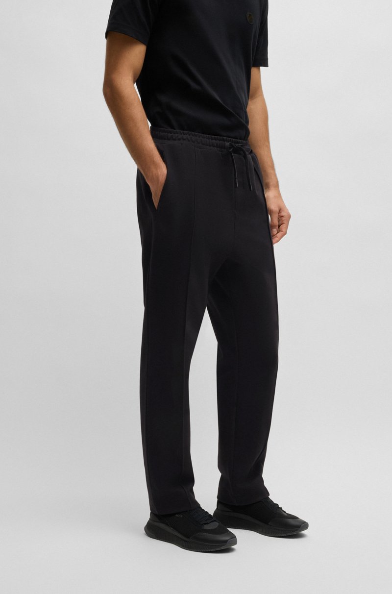 Hugo Boss Pantalones de chándal de algodón con monograma Double B