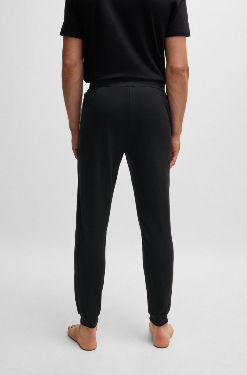 Hugo Boss Pantalones De Chándal De Algodón Elástico Con Logo Bordado