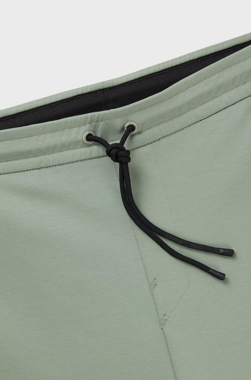 Hugo Boss Pantalones De Chándal En Algodón Elástico Con Parche De Logo