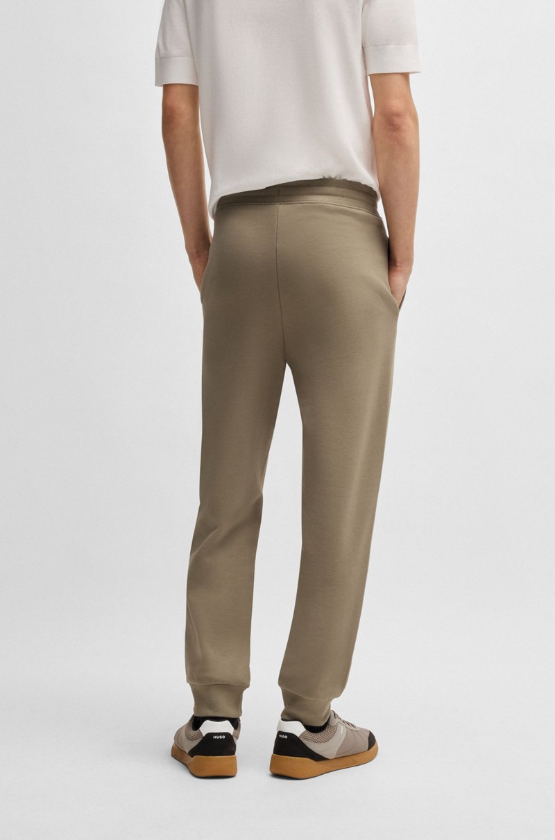 Hugo Boss Pantalones De Chándal En Felpa De Algodón Con Logo Estampado