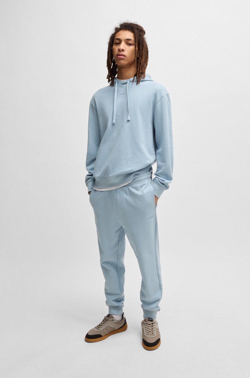 Hugo Boss Pantalones De Chándal En Felpa De Algodón Con Logo Estampado