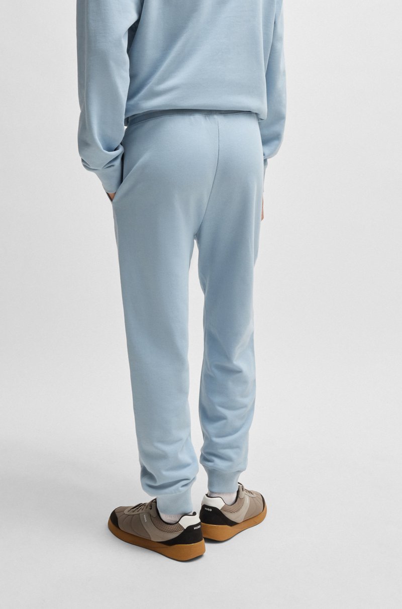 Hugo Boss Pantalones De Chándal En Felpa De Algodón Con Logo Estampado