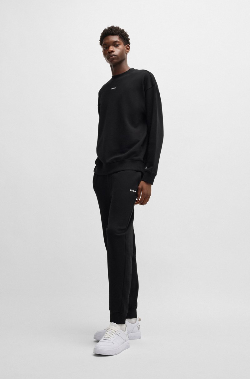 Hugo Boss Pantalones De Chándal En Felpa De Algodón Con Logo Estampado