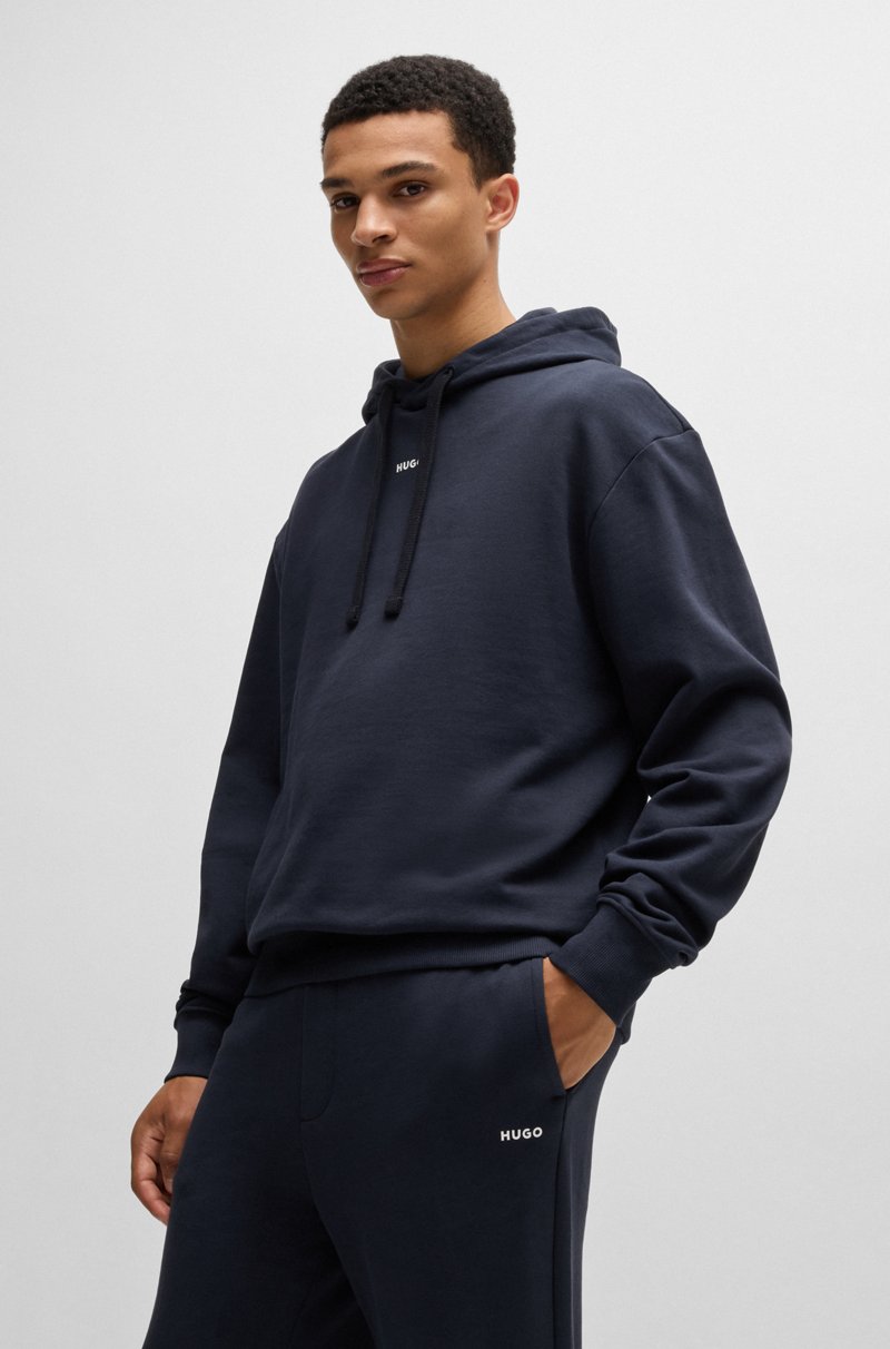 Hugo Boss Pantalones De Chándal En Felpa De Algodón Con Logo Estampado