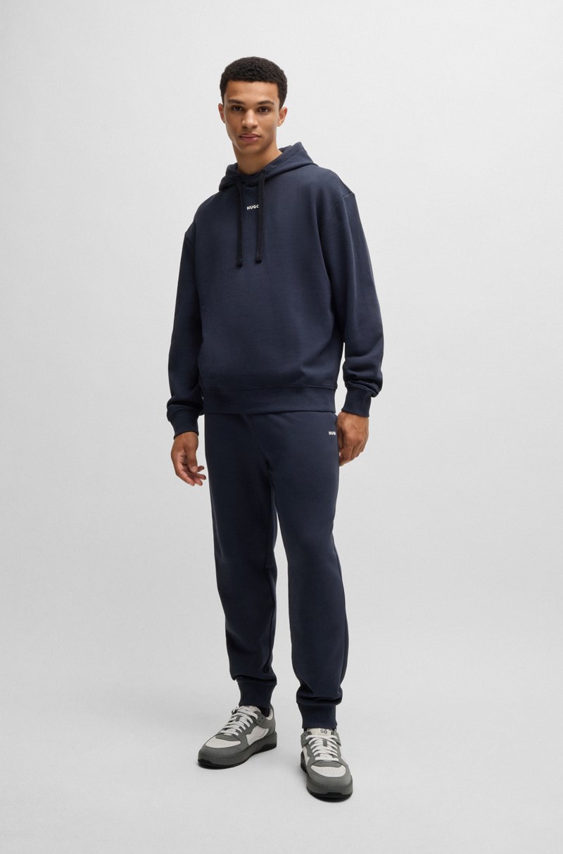 Hugo Boss Pantalones De Chándal En Felpa De Algodón Con Logo Estampado