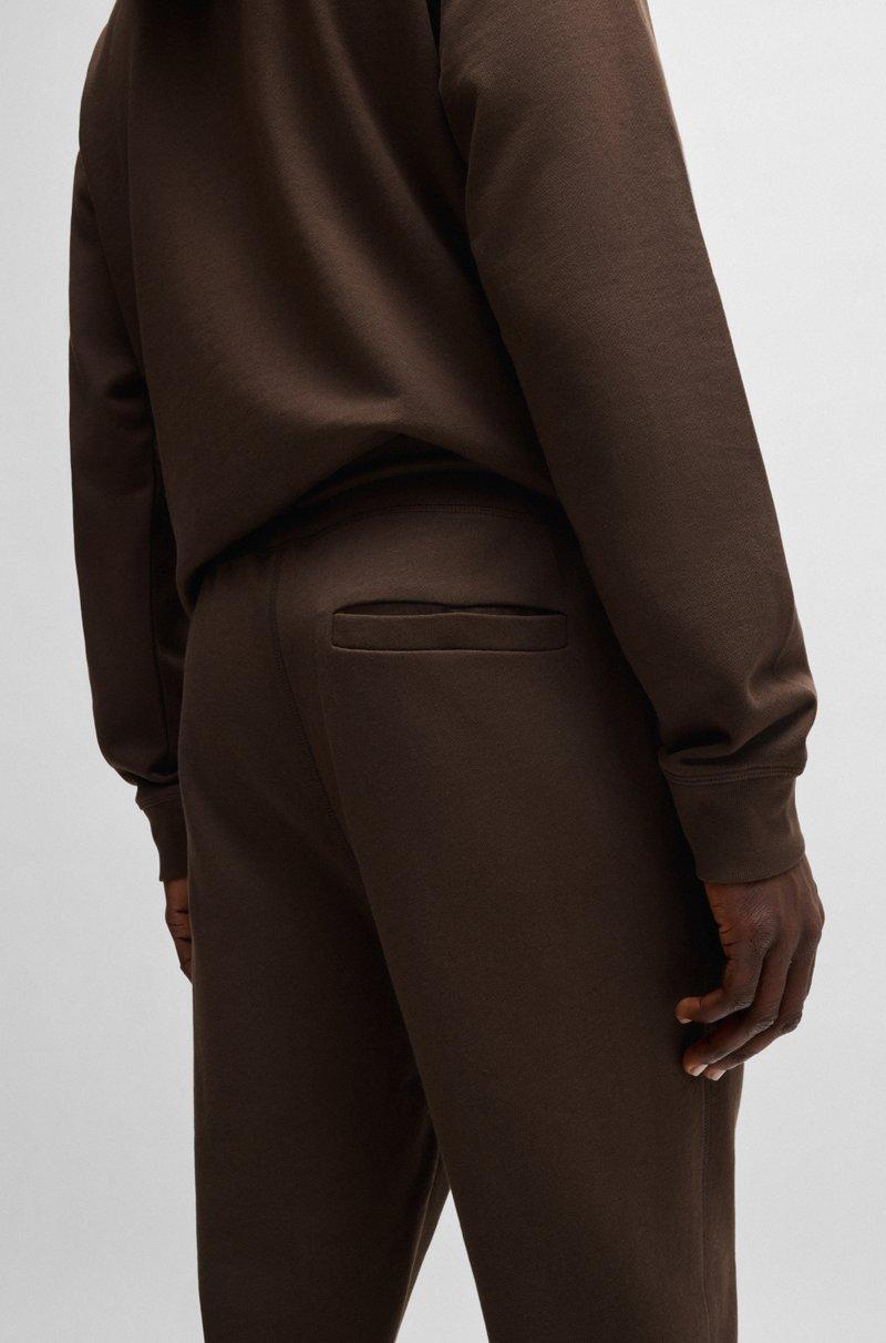 Hugo Boss Pantalones De Chándal En Felpa De Algodón Con Parche De Logo