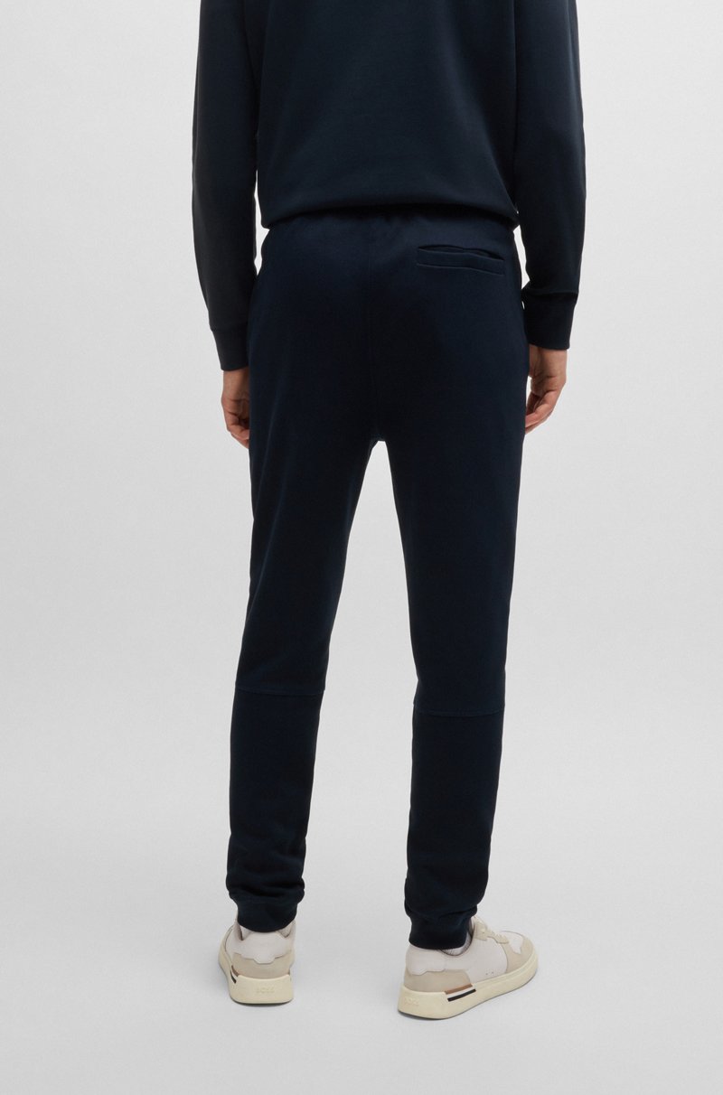 Hugo Boss Pantalones De Chándal En Felpa De Algodón Con Parche De Logo