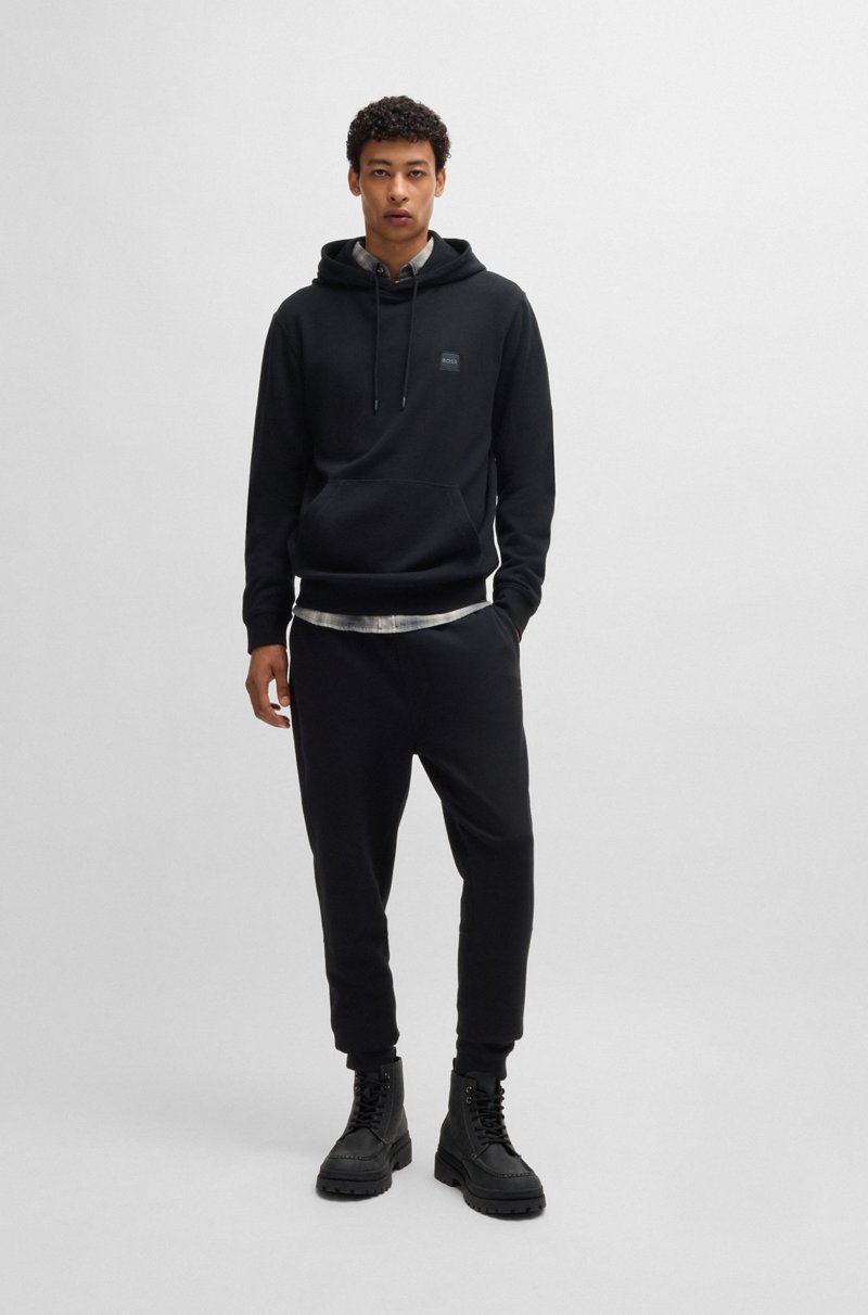 Hugo Boss Pantalones De Chándal En Felpa De Algodón Con Parche De Logo