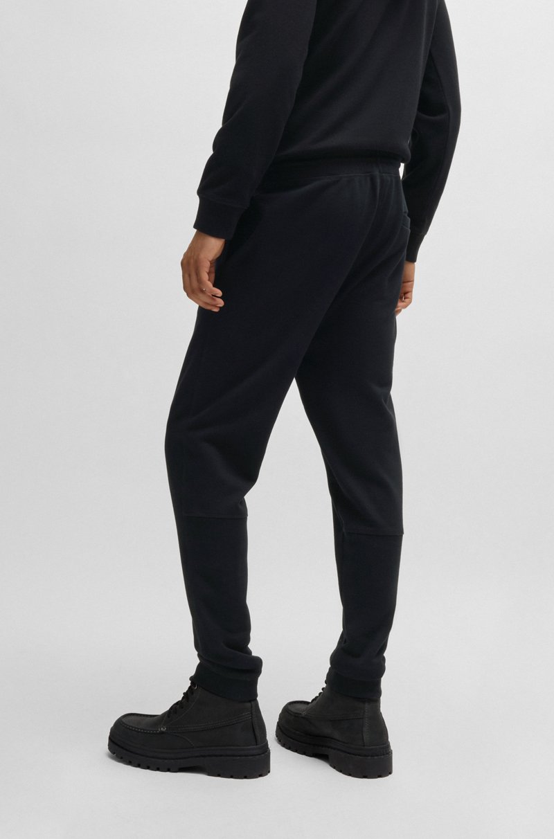Hugo Boss Pantalones De Chándal En Felpa De Algodón Con Parche De Logo