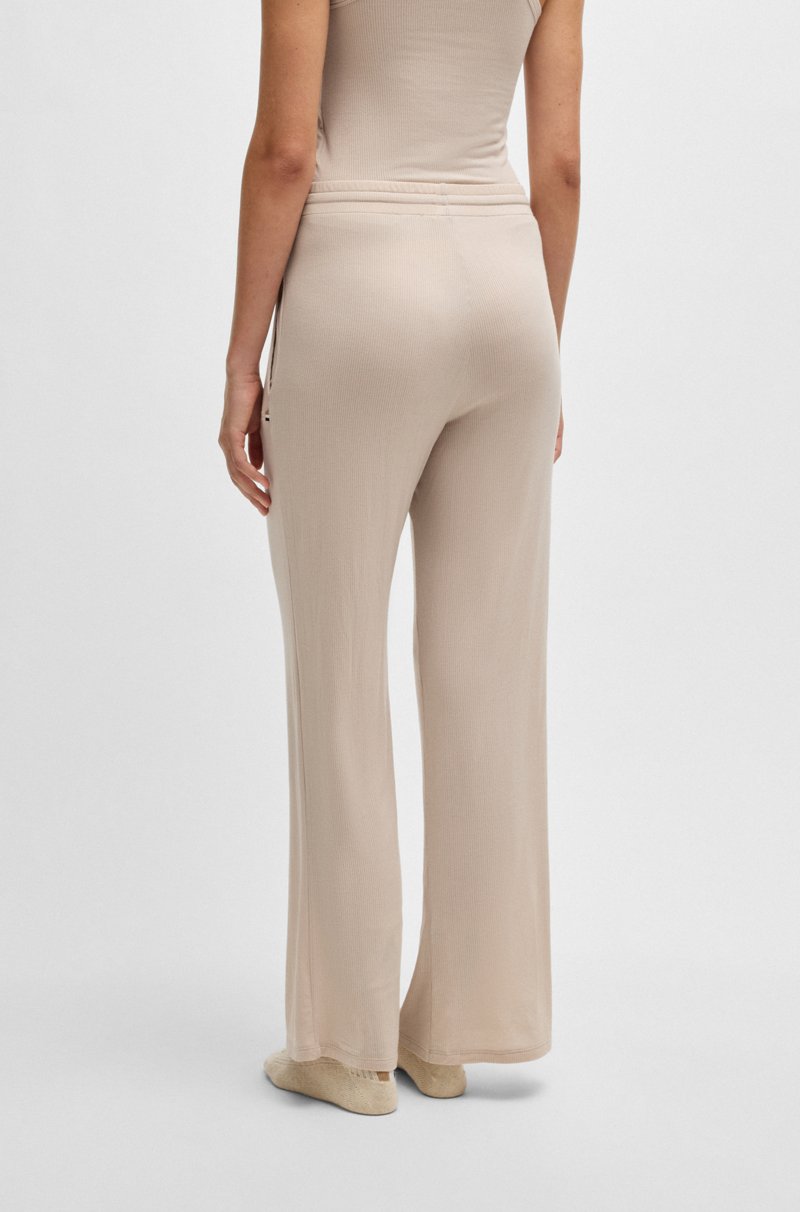 Hugo Boss Pantalones De Chándal En Punto De Canalé Con Cordón En La Cintura