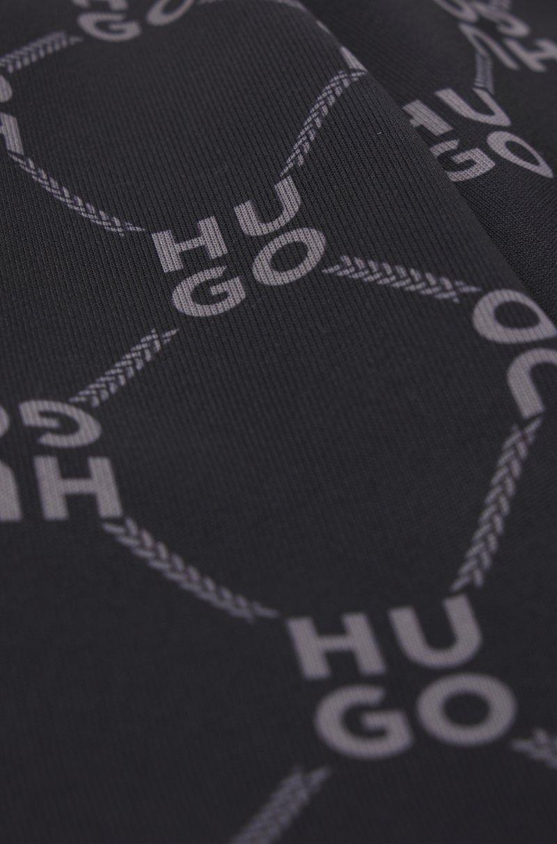 Hugo Boss Pantalones De Chándal Loose Fit Para Niños Con Logo Apilado Estampado