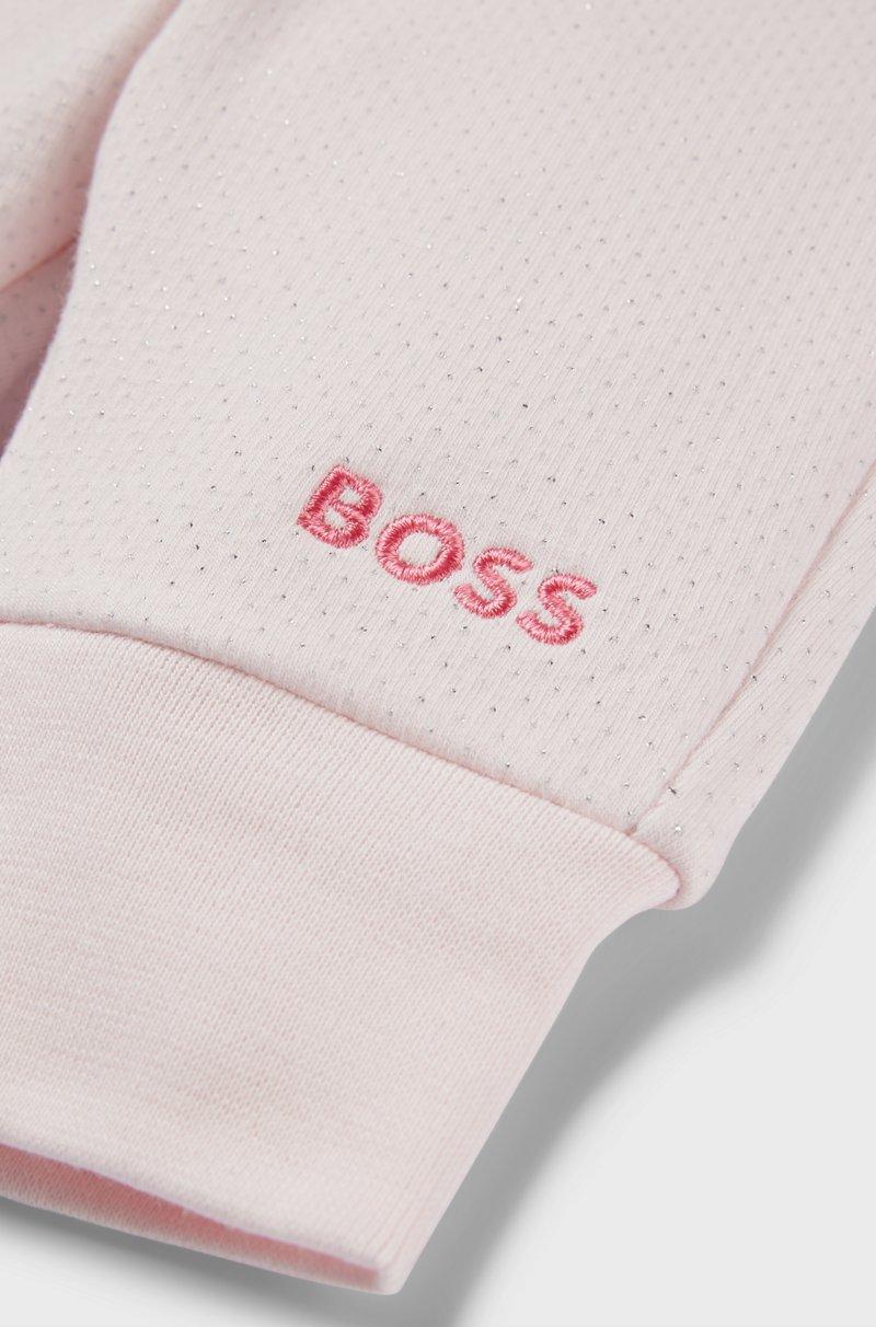 Hugo Boss Pantalones De Chándal Para Bebé En Mezcla De Algodón Con Logo Bordado