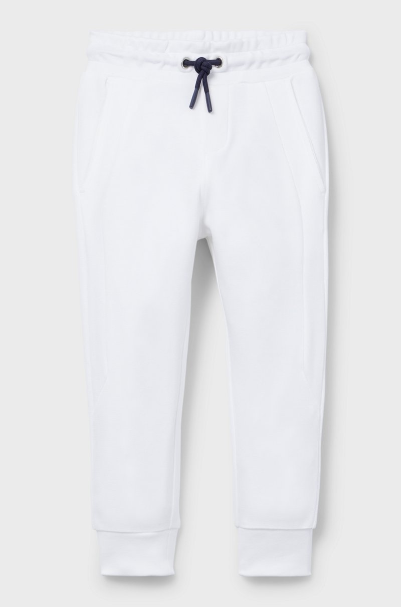 Hugo Boss Pantalones de chándal para niños con puños en los bajos y logo en la parte trasera