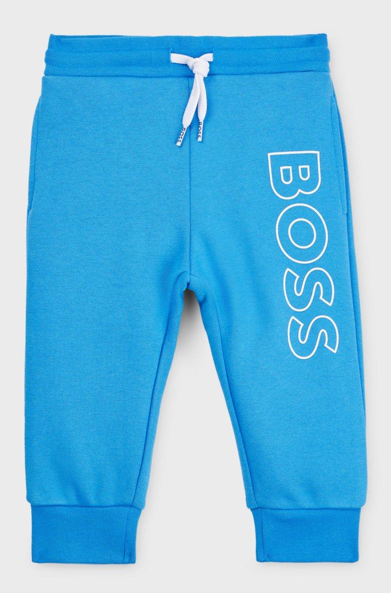 Hugo Boss Pantalones de chándal para niños de algodón con logo vertical