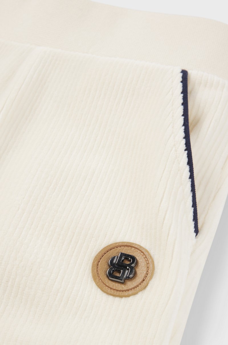 Hugo Boss Pantalones De Chándal Para Niños De Algodón Con Monograma Double B