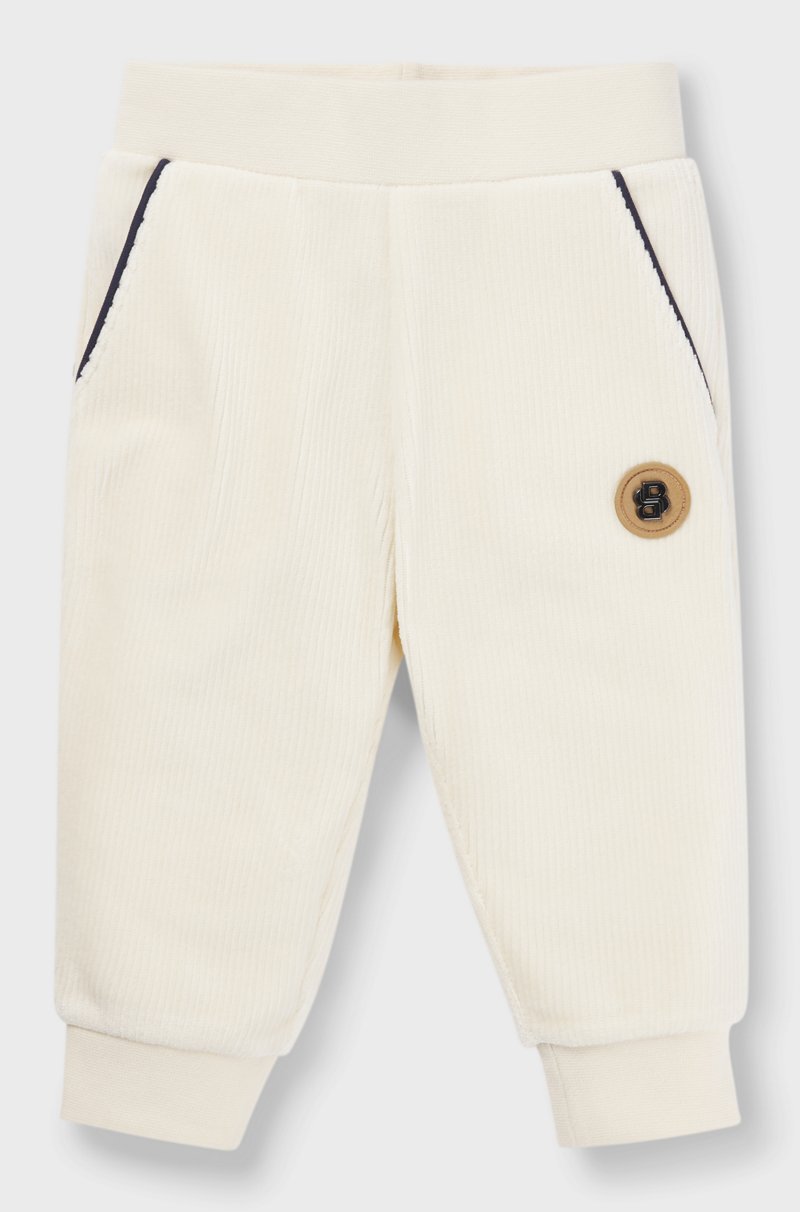Hugo Boss Pantalones de chándal para niños de algodón con monograma Double B