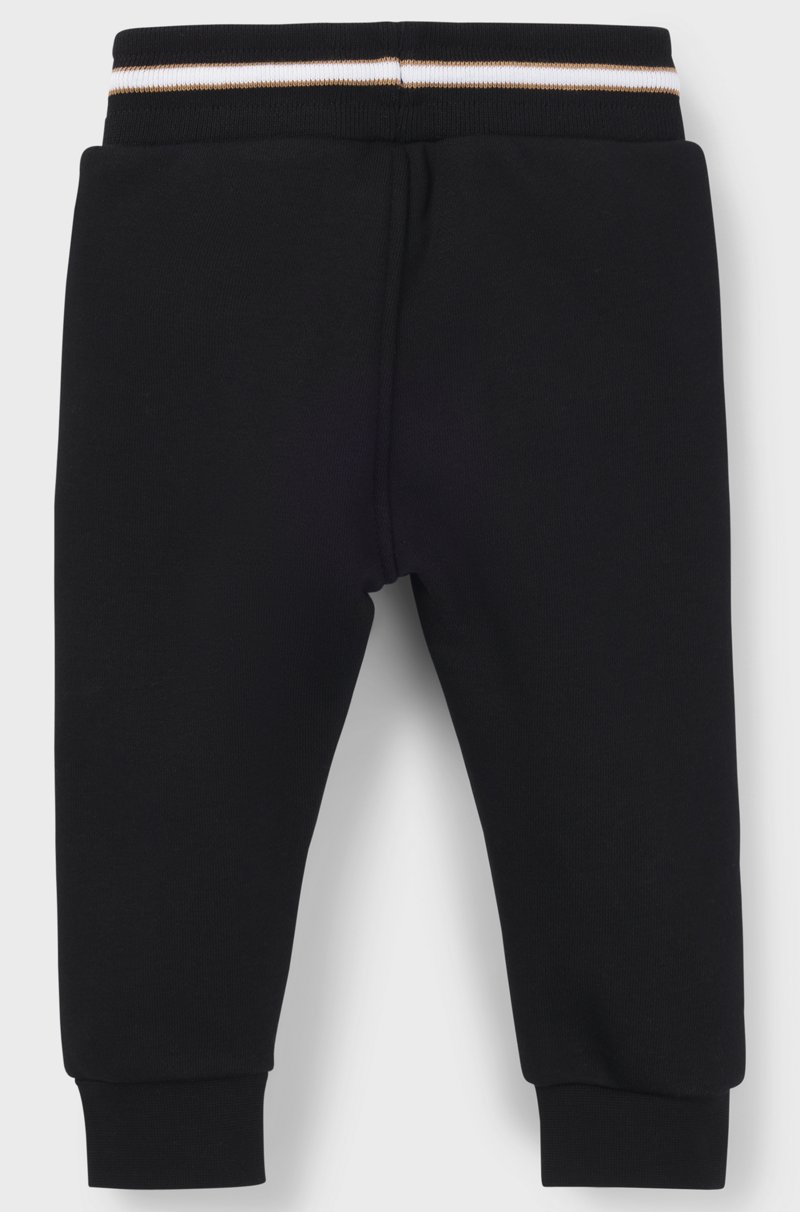 Hugo Boss Pantalones De Chándal Para Niños En Algodón Con Logo Estampado