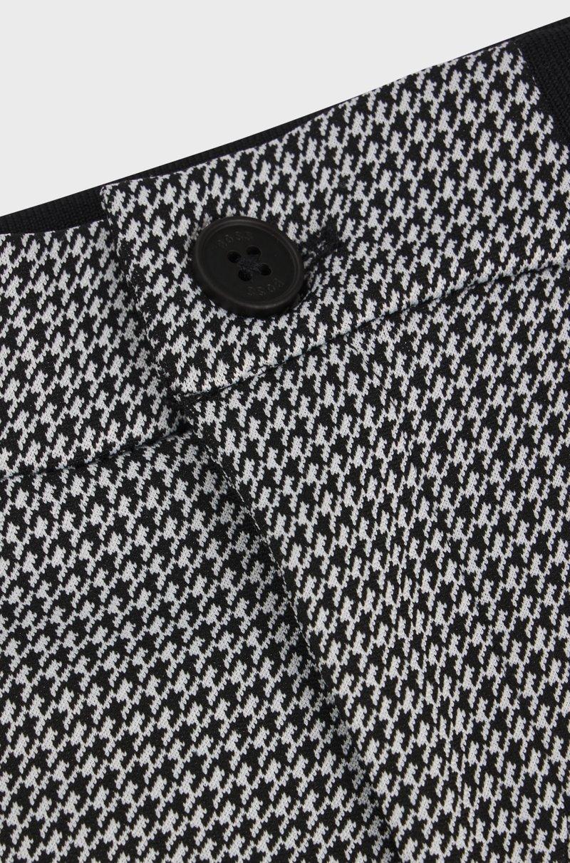 Hugo Boss Pantalones De Chándal Regular Fit Para Niños Con Motivo De Pata De Gallo