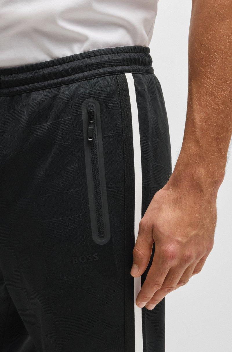 Hugo Boss Pantalones De Chándal Relaxed Fit Con Círculos Tejidos En Jacquard