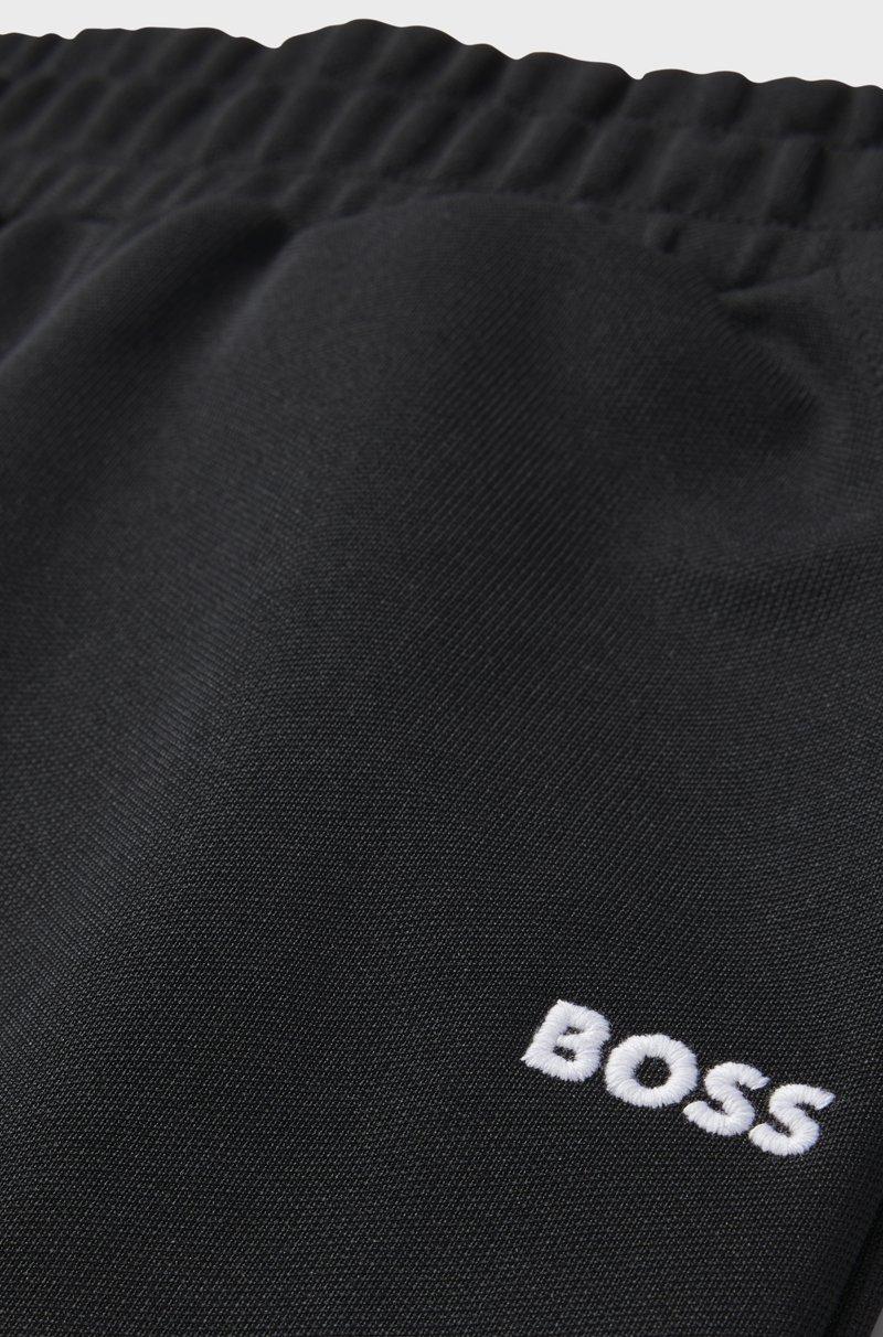 Hugo Boss Pantalones De Chándal Tapered Fit Para Niños Con Ribetes De Espiga