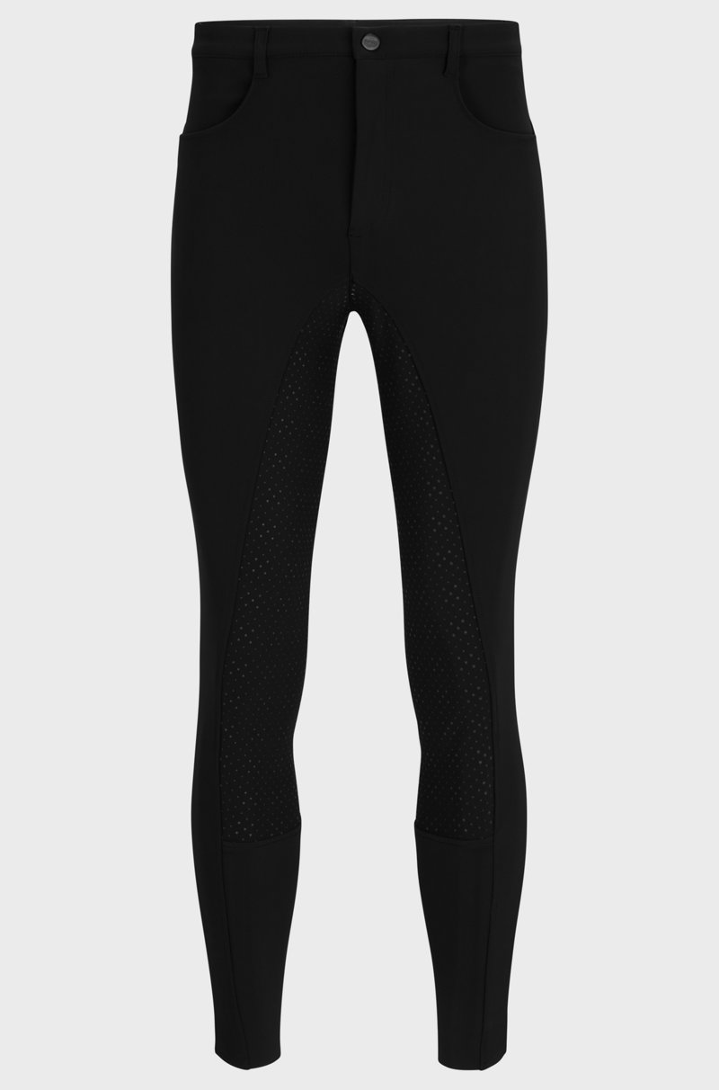 Hugo Boss Pantalones de equitación de material superelástico con agarre integral