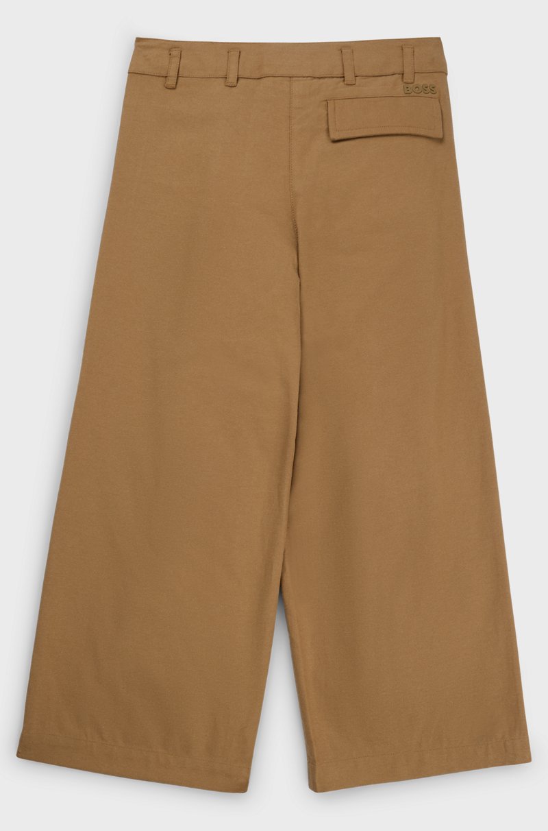 Hugo Boss Pantalones De Fit Holgado En Sarga Suave Para Niños