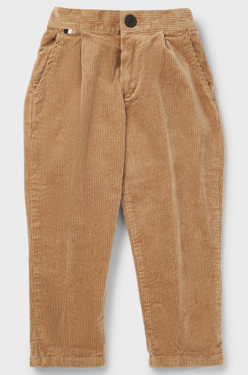Hugo Boss Pantalones de pana de algodón elástico para niños