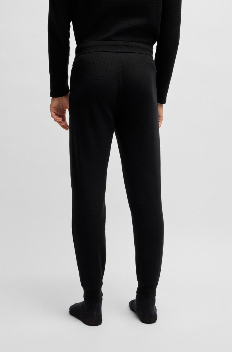 Hugo Boss Pantalones De Pijama Con Estructura De Rejilla De Algodón