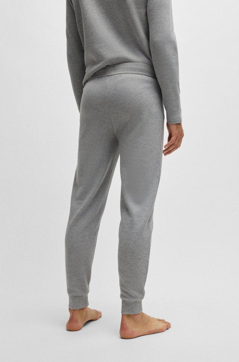 Hugo Boss Pantalones De Pijama Con Estructura De Rejilla De Algodón