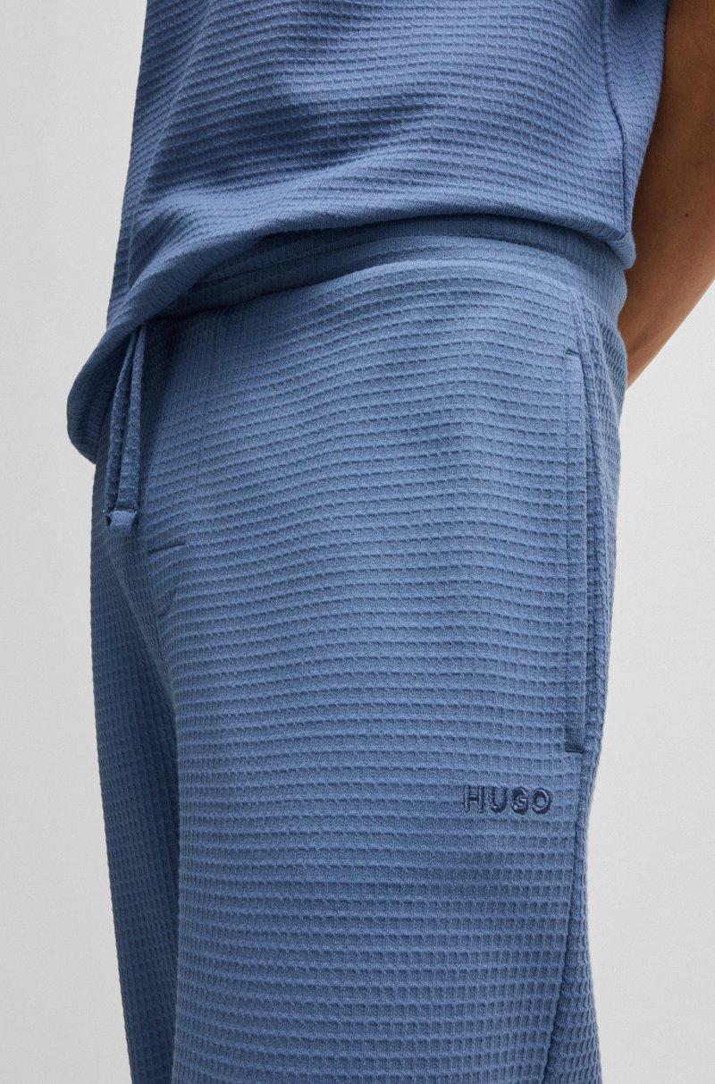 Hugo Boss Pantalones De Pijama De Algodón Con Logo Bordado