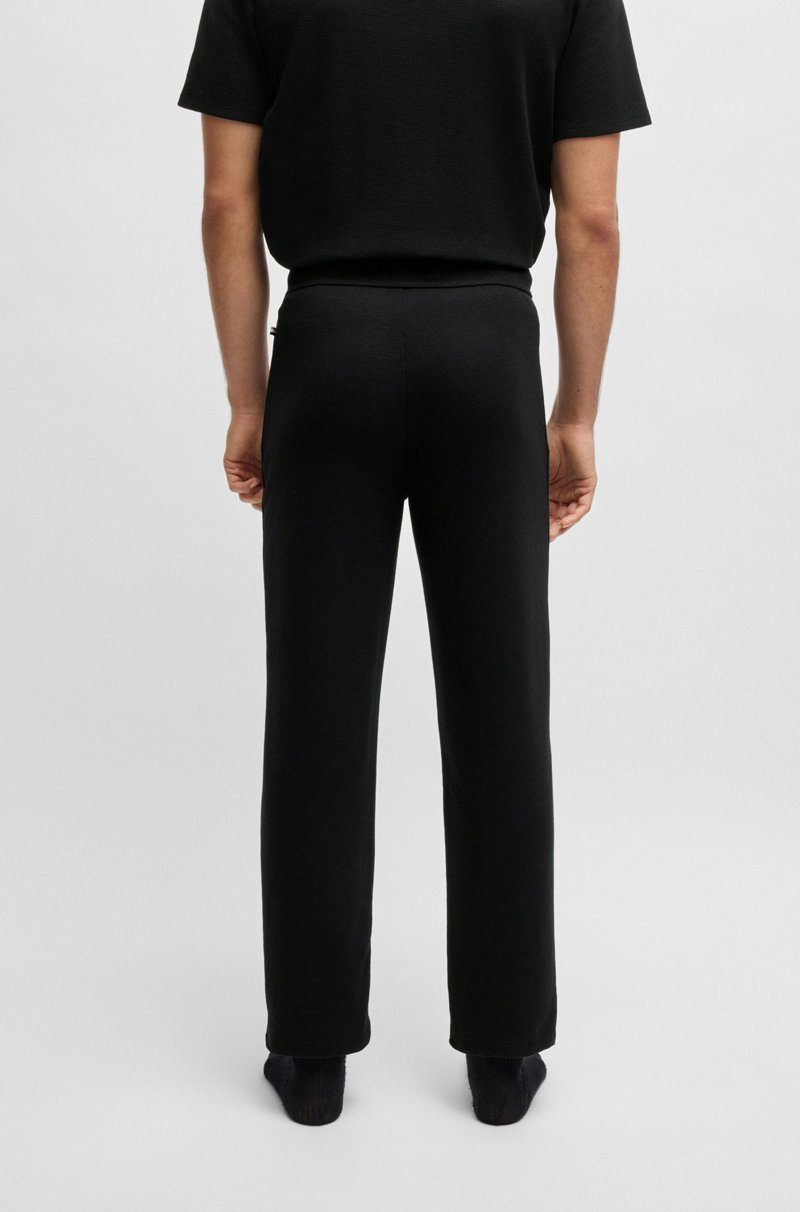 Hugo Boss Pantalones De Pijama De Algodón Con Logo Bordado