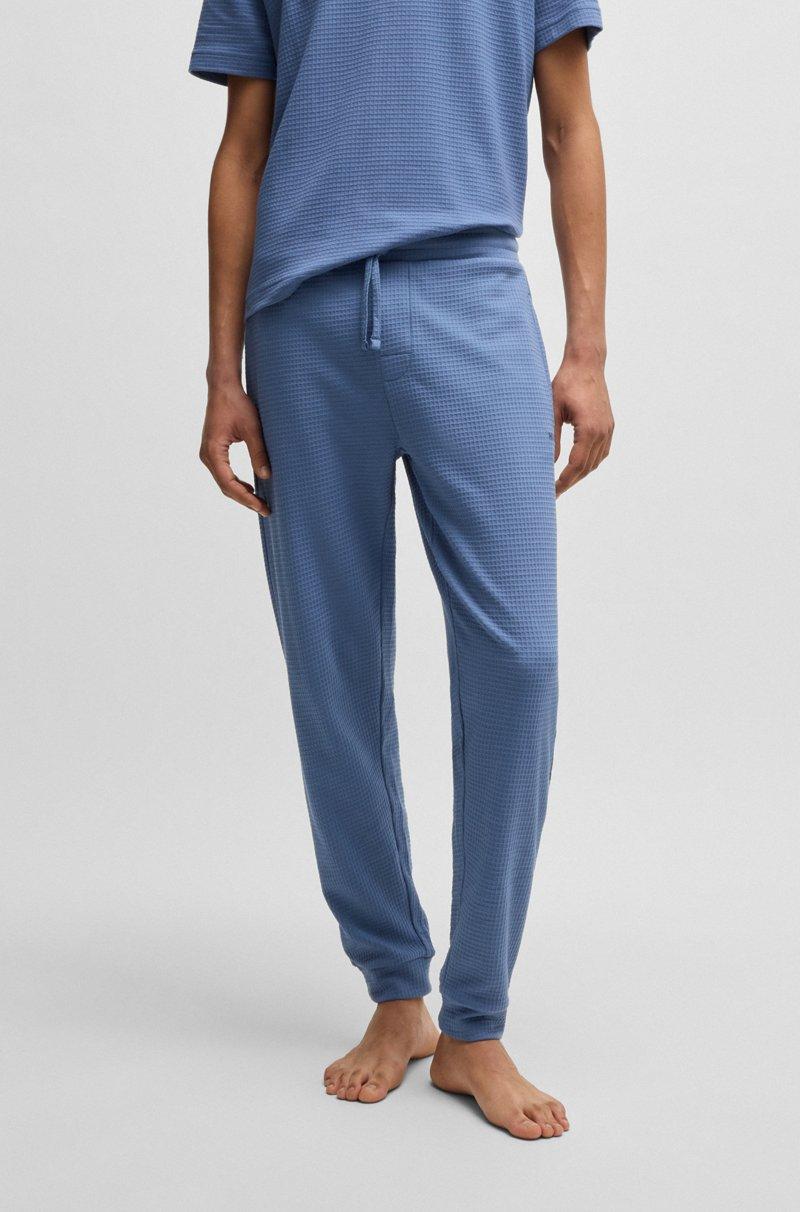 Hugo Boss Pantalones de pijama de algodón con logo bordado