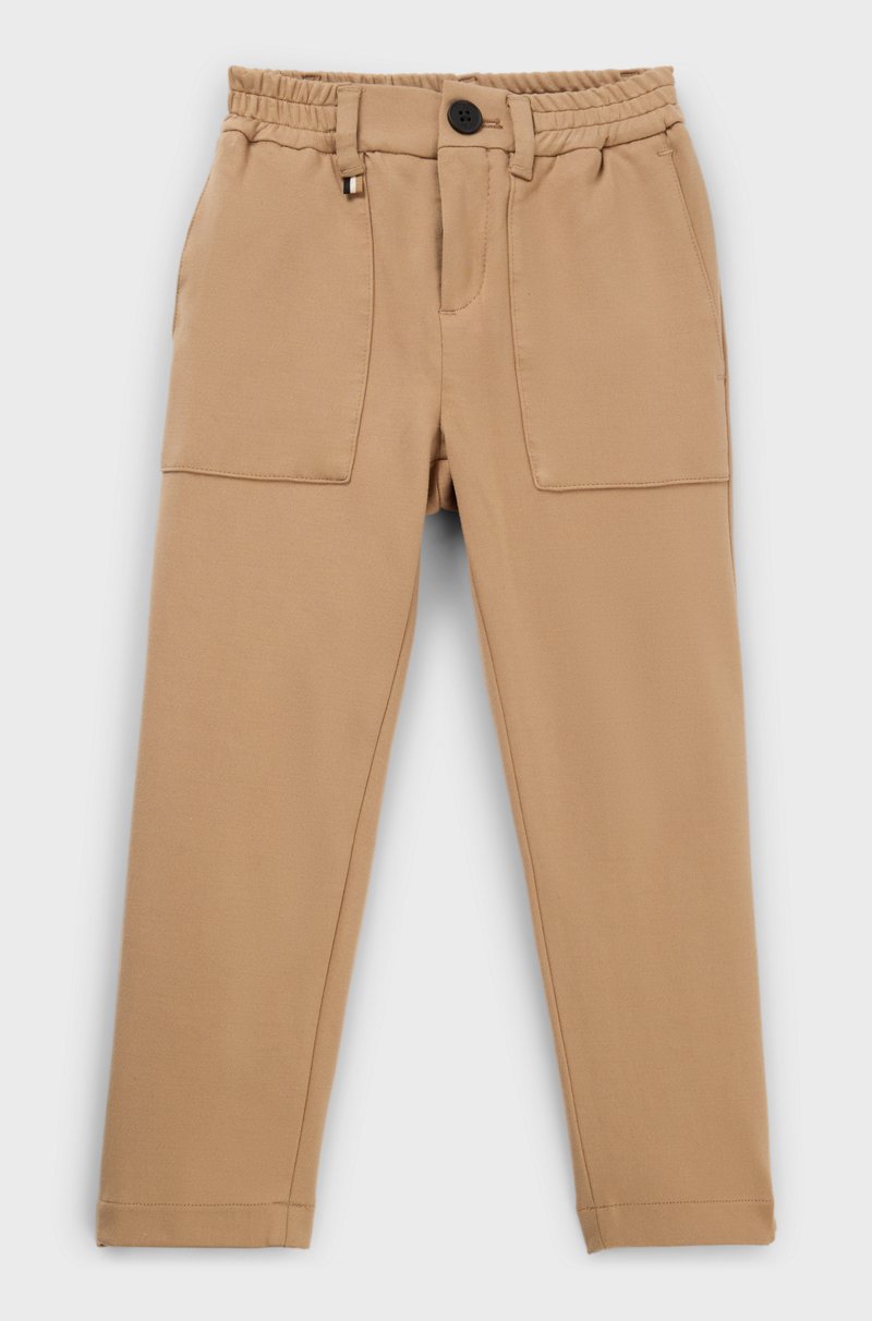 Hugo Boss Pantalones De Traje De Tejido Elástico Para Niños