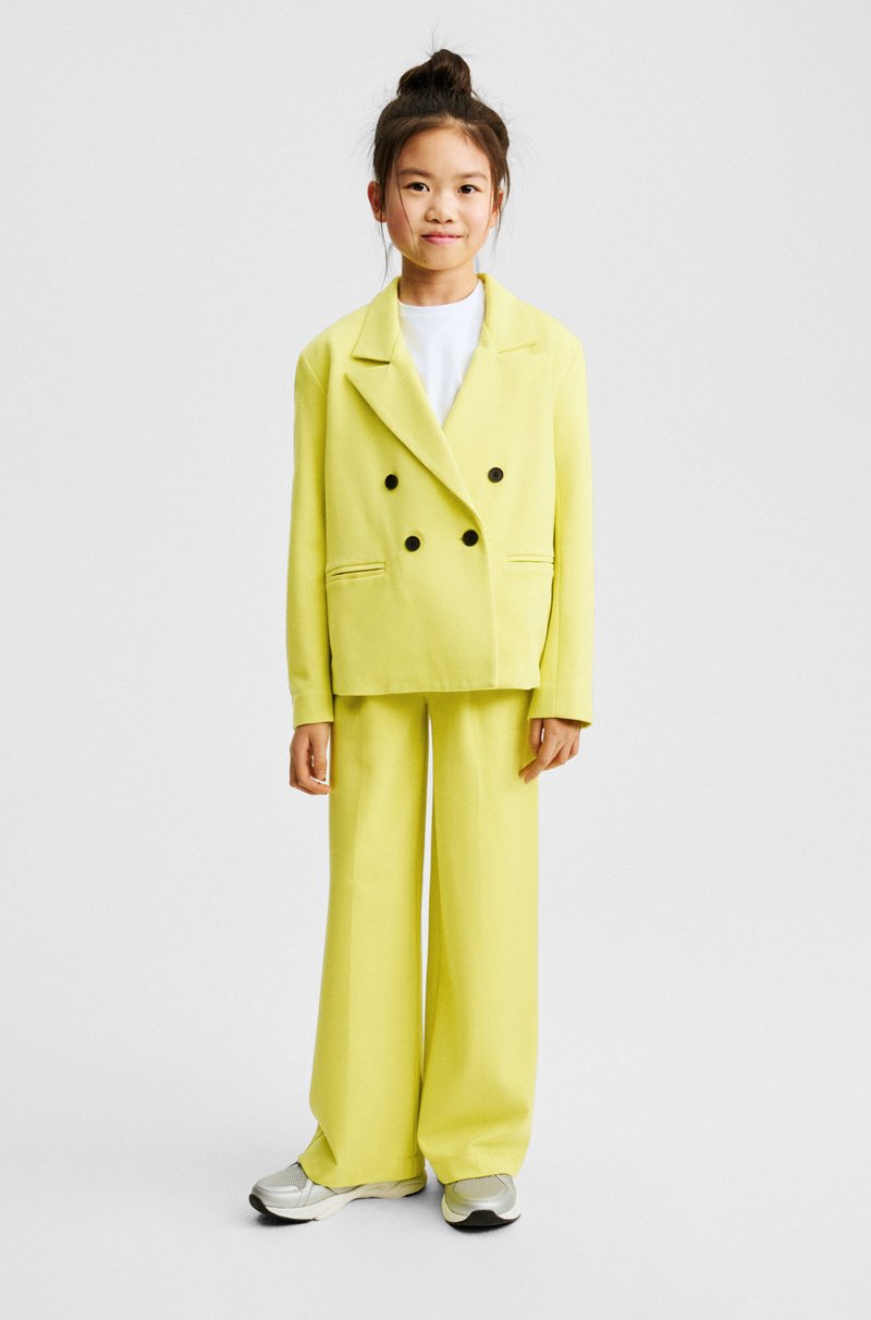 Hugo Boss Pantalones de traje de tejido elástico para niños