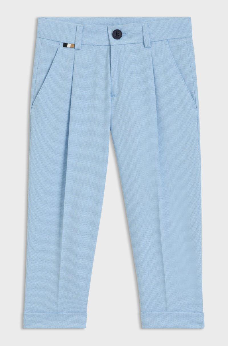Hugo Boss Pantalones de traje en tejido elástico para niños