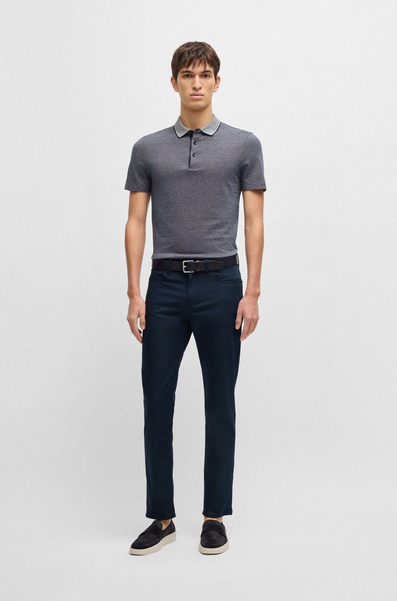 Hugo Boss Pantalones Delaware Slim Fit De Raso Elástico