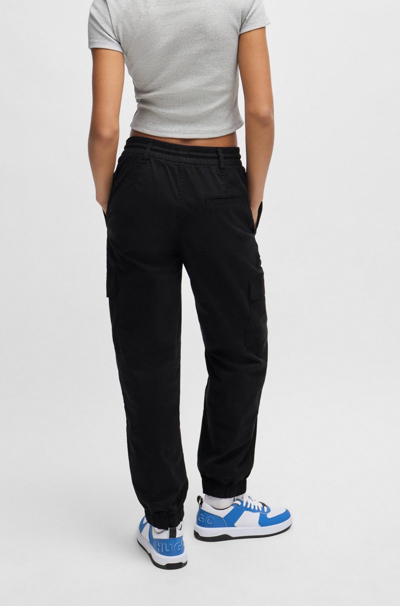 Hugo Boss Pantalones Estilo Cargo Relaxed Fit En Algodón Elástico
