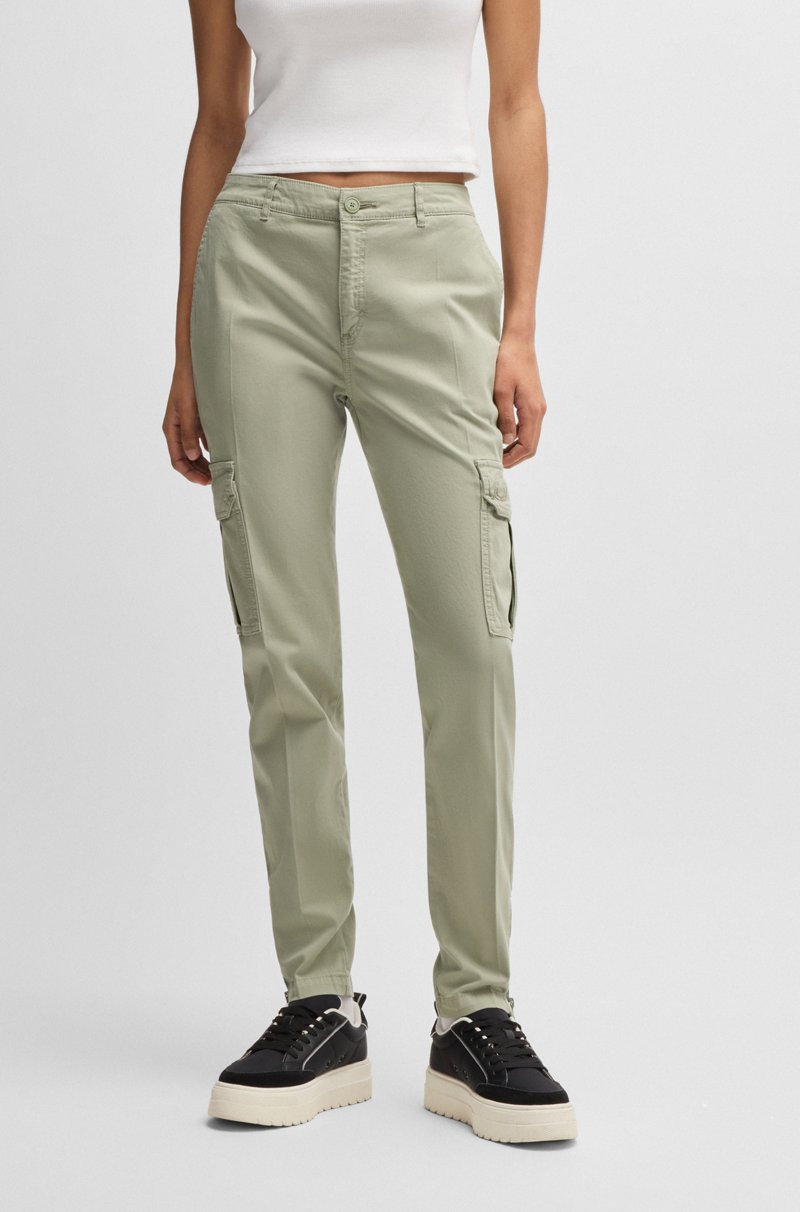 Hugo Boss Pantalones estilo cargo slim fit en algodón elástico